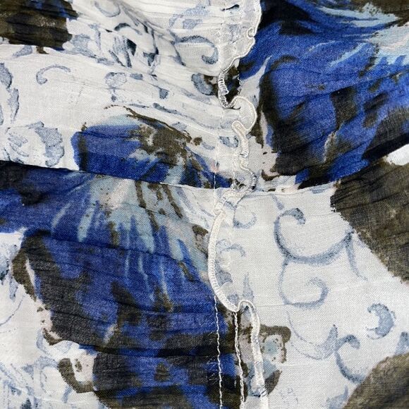 Nwt Abercrombie & Fitch blue butterfly print halter mini dress. - Picture 6 of 8